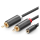 UGREEN AV102 Kabel 2x RCA Cinch jack 3.5 mm 1m czarny - 1488937 - zdjęcie 3